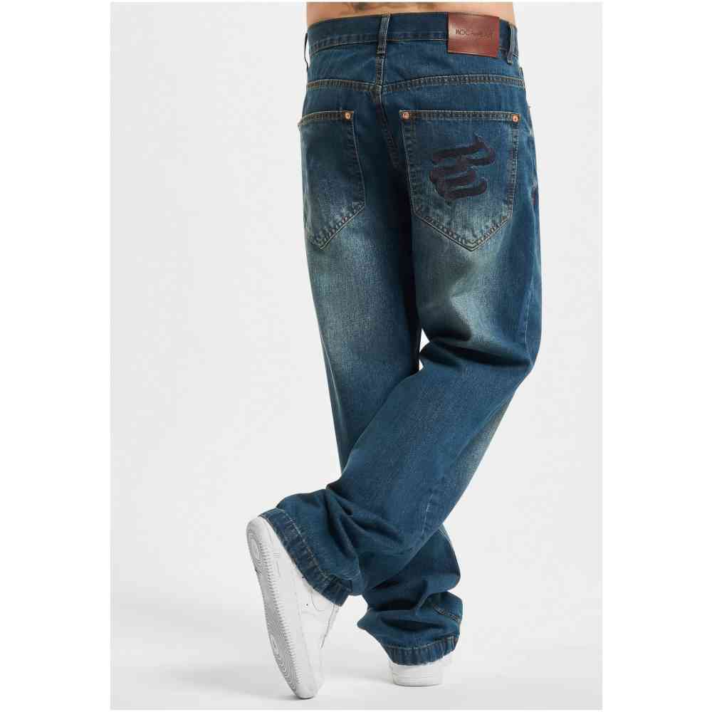 Rocawear - WED Loose Jeans Wijde broek - Blauw